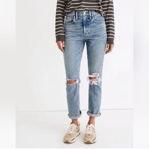 Madewell The Girljean in Cadell‎ Wash: Ripped Edition